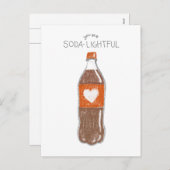 Carte postale de Valentine | Vous êtes SODA LIGHFU (Devant / Derrière)