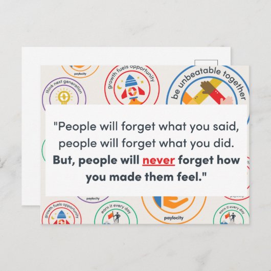 Carte postale de valeur PCTY avec devis (Devant / Derrière)