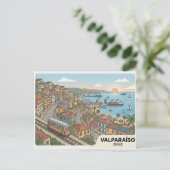 Carte postale de Valparaíso (Debout devant)