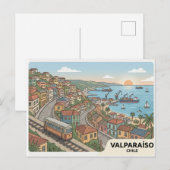 Carte postale de Valparaíso (Devant / Derrière)