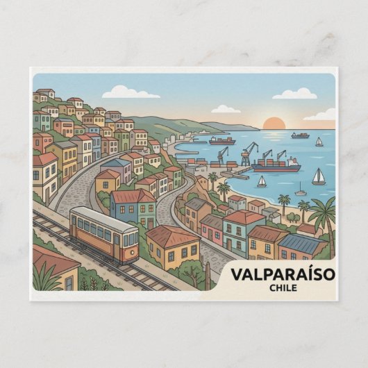 Carte postale de Valparaíso (Devant)