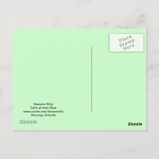 Carte postale de vampire (Dos)