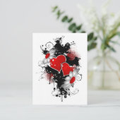 carte postale de vecteurs d'amour (Debout devant)