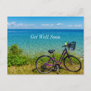 Carte postale de vélo de l'île Mackinac pour un pr