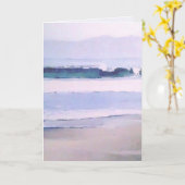 Carte postale de Venice Beach surf avec logo de Lo (Fleur jaune)