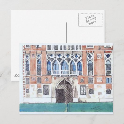 Carte postale de Venise (Devant / Derrière)