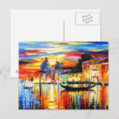 Carte postale de Venise colorée (Devant / Derrière)