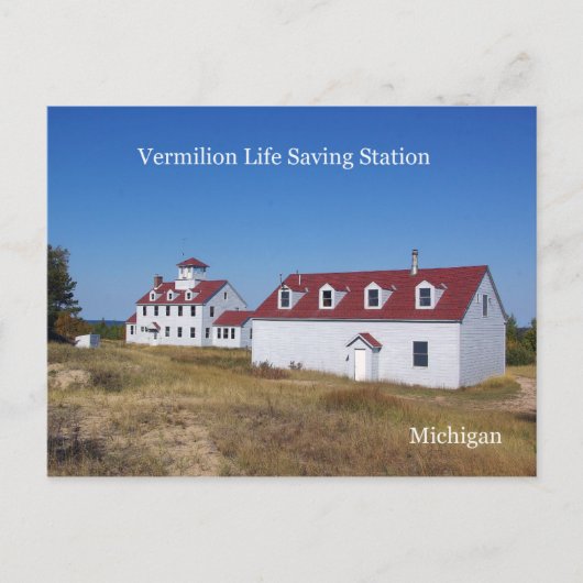 Carte postale de Vermilion Life Saving Station (Devant)