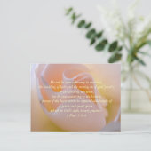 Carte postale de verset biblique de beauté inspira (Debout devant)