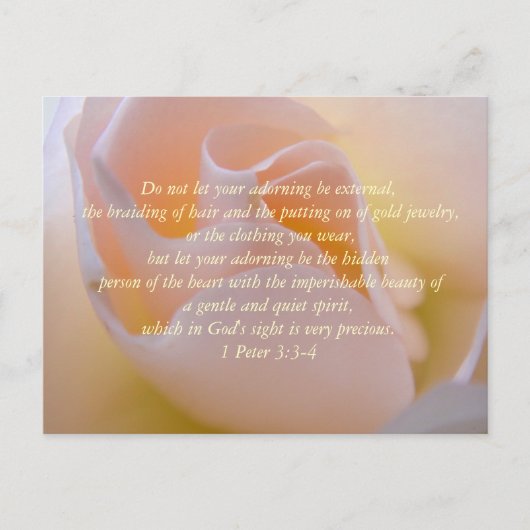 Carte postale de verset biblique de beauté inspira (Devant)