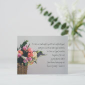 Carte postale de verset biblique de condoléances p (Debout devant)