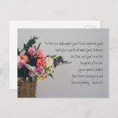 Carte postale de verset biblique de condoléances p (Devant / Derrière)