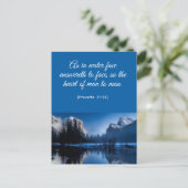 Carte postale de verset biblique spirituel élégant (Debout devant)