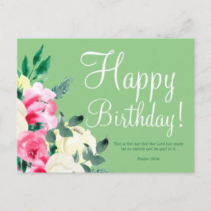 Carte postale de verset de la Bible pour un annive