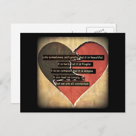 Carte postale de vie (Devant / Derrière)