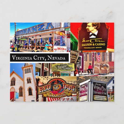 CARTE POSTALE DE VIRGINIA CITY, NEVADA (Devant)