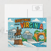 Carte postale de VIRGINIE (Devant / Derrière)