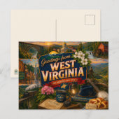 Carte postale de Virginie-Occidentale (Devant / Derrière)