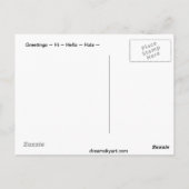 Carte postale de voeux (Dos)