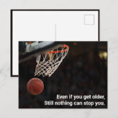 Carte postale de voeux d'anniversaire : amoureux d (Devant / Derrière)