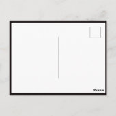 Carte postale de voeux d'anniversaire : amoureux d (Dos)