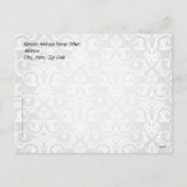 Carte postale de voeux de la saison Black/Red/Whit (Dos)