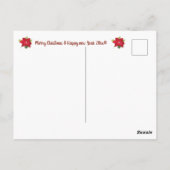 Carte postale de voeux de Noël (Dos)