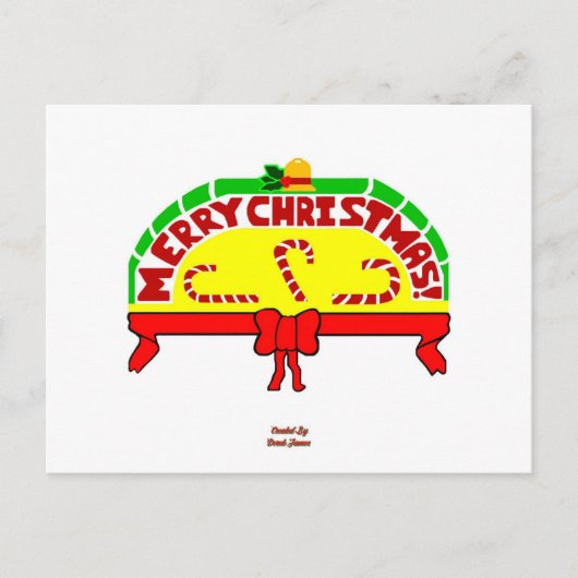 Carte postale de voeux de Noël (Devant)