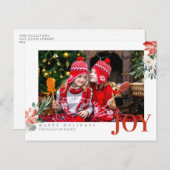 Carte postale de voeux de Noël de Noël (Devant / Derrière)