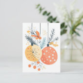 Carte postale de voeux de Noël festive et élégante (Debout devant)