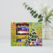 Carte postale de voeux de Noël hawaïen (Debout devant)