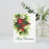 Carte postale de voeux de Noël Vintage (Debout devant)