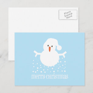 Carte postale de voeux de Noël Whimsical
