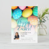 Carte postale de voeux de Pâques (Debout devant)