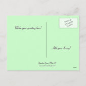 Carte postale de voeux de Pâques vintage (Dos)