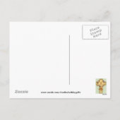 Carte postale de voeux de Pâques vintage (Dos)