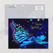 Carte postale de vœux de saisons magiques (Devant / Derrière)