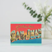 Carte postale de vœux de San Juan (Debout devant)