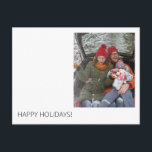 Carte postale de voeux de vacances minimes et mode<br><div class="desc">Cette carte est pour les modernes & minimalistes.  Rendre les Joyeuses Fêtes simples avec cette carte.  Amour/Message sur le dos.</div>