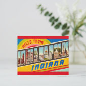 Carte postale de voeux d'Indianapolis (Debout devant)