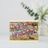 Carte postale de voeux du Dakota du Nord (Debout devant)