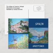 Carte postale de voeux Espagne (Devant / Derrière)