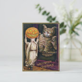 Carte postale de voeux Halloween vintage (Debout devant)