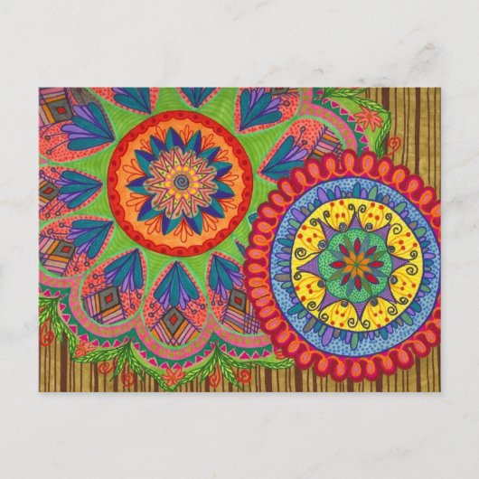 Carte postale de voeux joyeux (Devant)