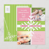 CARTE POSTALE DE VOEUX PHOTO :: dissection de floc (Devant / Derrière)