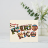 Carte postale de voeux Porto Rico (Debout devant)