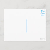 Carte postale de voeux pour chien chiot Shiba Inu (Dos)