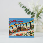 Carte postale de voeux rétro de Dothan AL (Debout devant)
