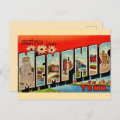 Carte postale de vœux Retro Memphis (Devant / Derrière)