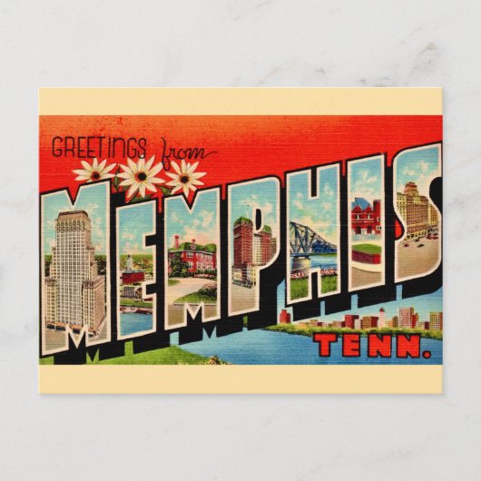 Carte postale de vœux Retro Memphis (Devant)